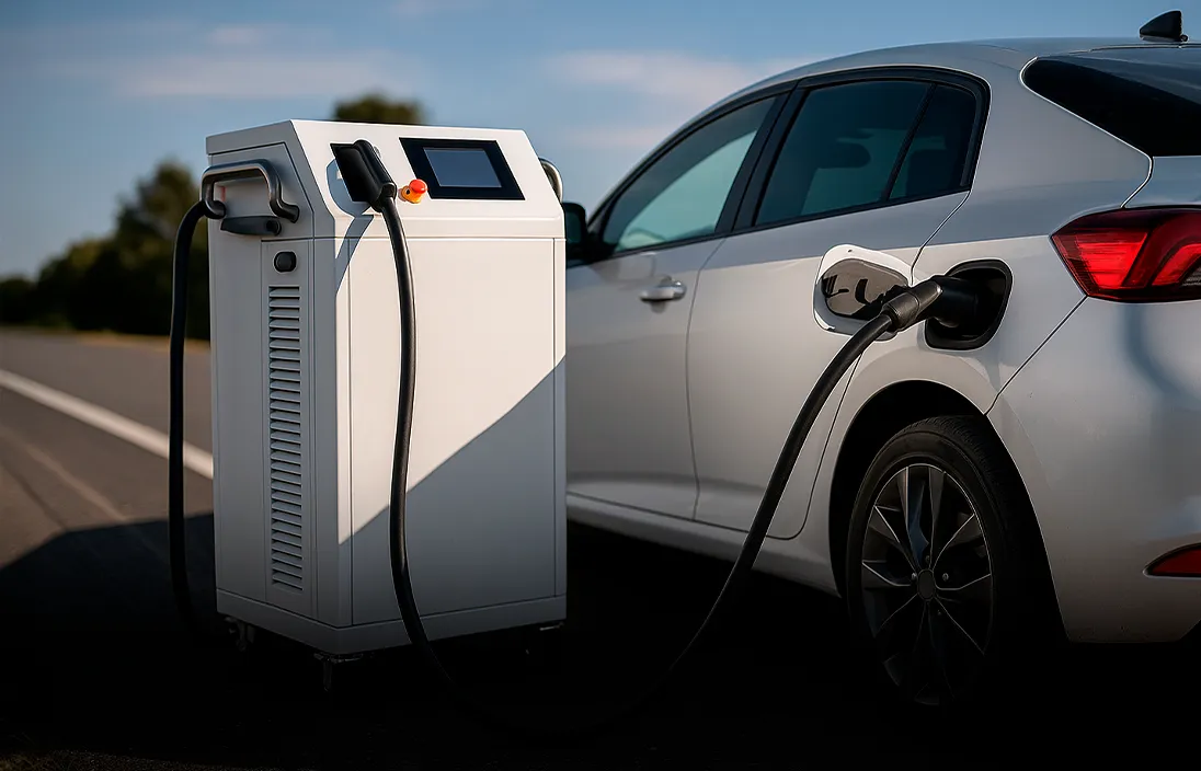 Carga móvil para vehículos eléctricos: solución portátil para operaciones críticas y flotas eléctricas en espacios remotos